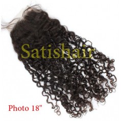 Lace Closure Kinky Curly 18 RemyHair